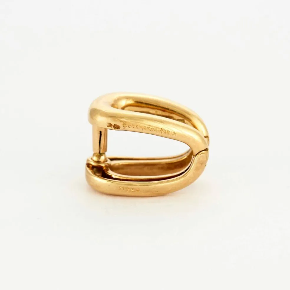 BOUCHERON- Paire de Boutons de manchettes en or jaune