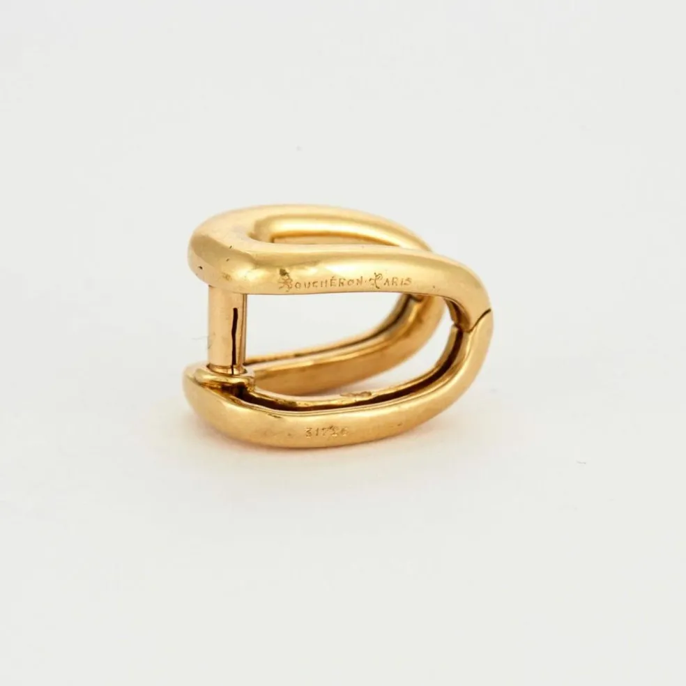 BOUCHERON- Paire de Boutons de manchettes en or jaune