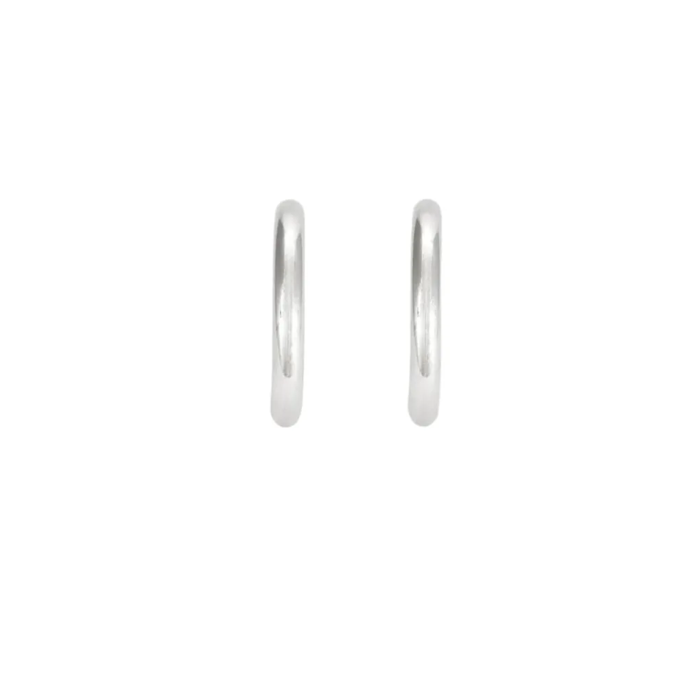 Bouches D'oreilles Créoles Or Blanc