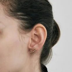 Boucle d Oreille Solo Ligne Diamants