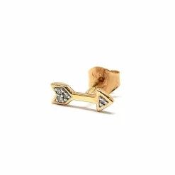 Boucle d'oreille flèche Diamants Or