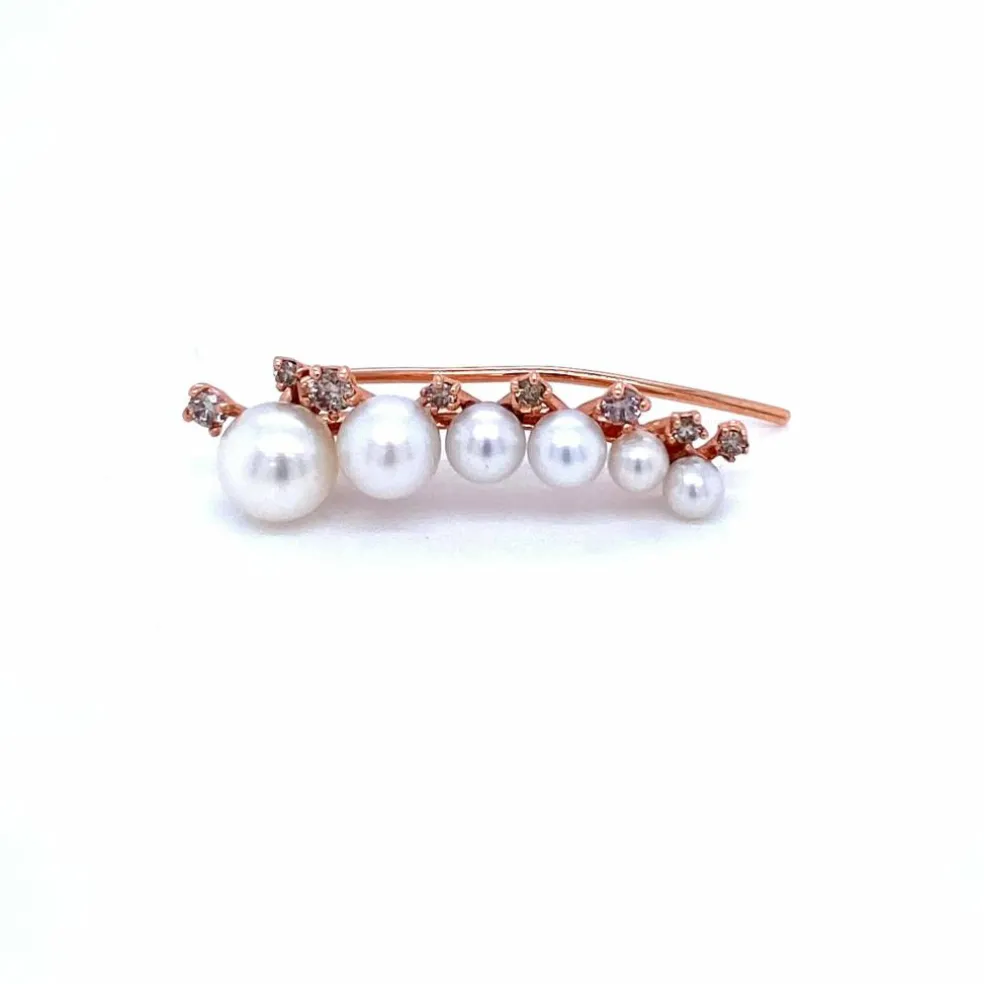 Boucle d'oreille Perle Diamant