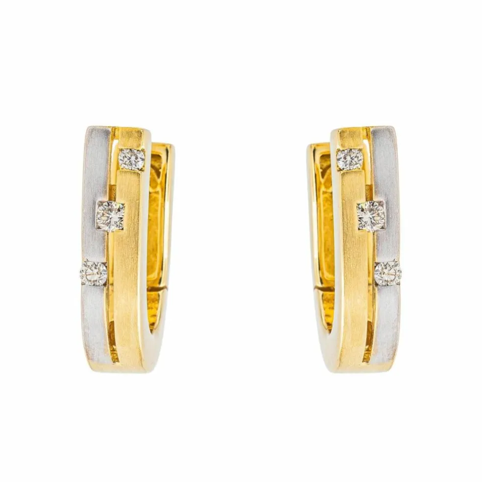 Boucle d'oreilles Or jaune Diamant