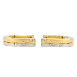 Boucle d'oreilles Or jaune Diamant