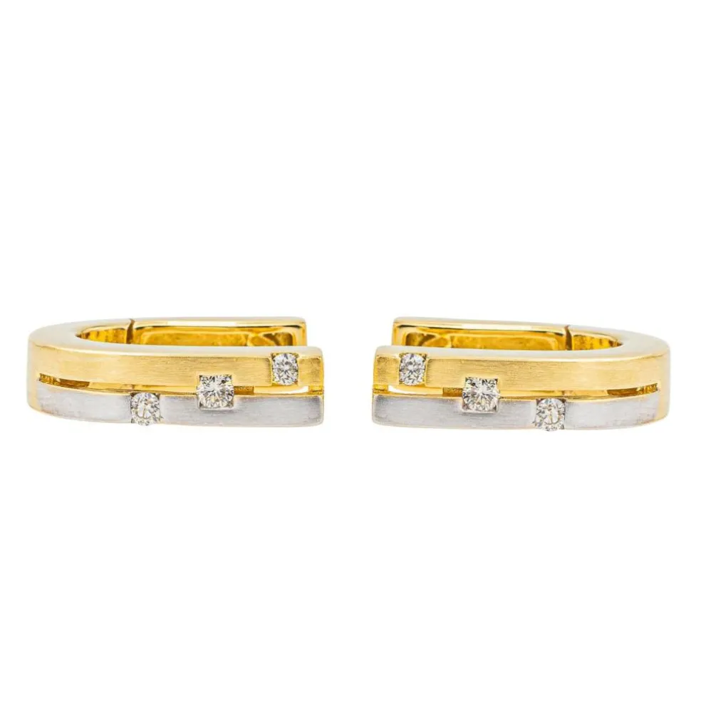 Boucle d'oreilles Or jaune Diamant
