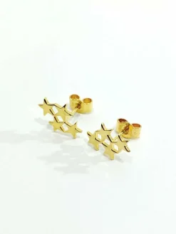 Boucle d'oreilles étoiles Or jaune