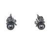 Boucles à clips perles de Tahiti et diamants