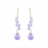Boucles Améthyste Or