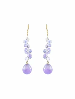 Boucles Améthyste Or