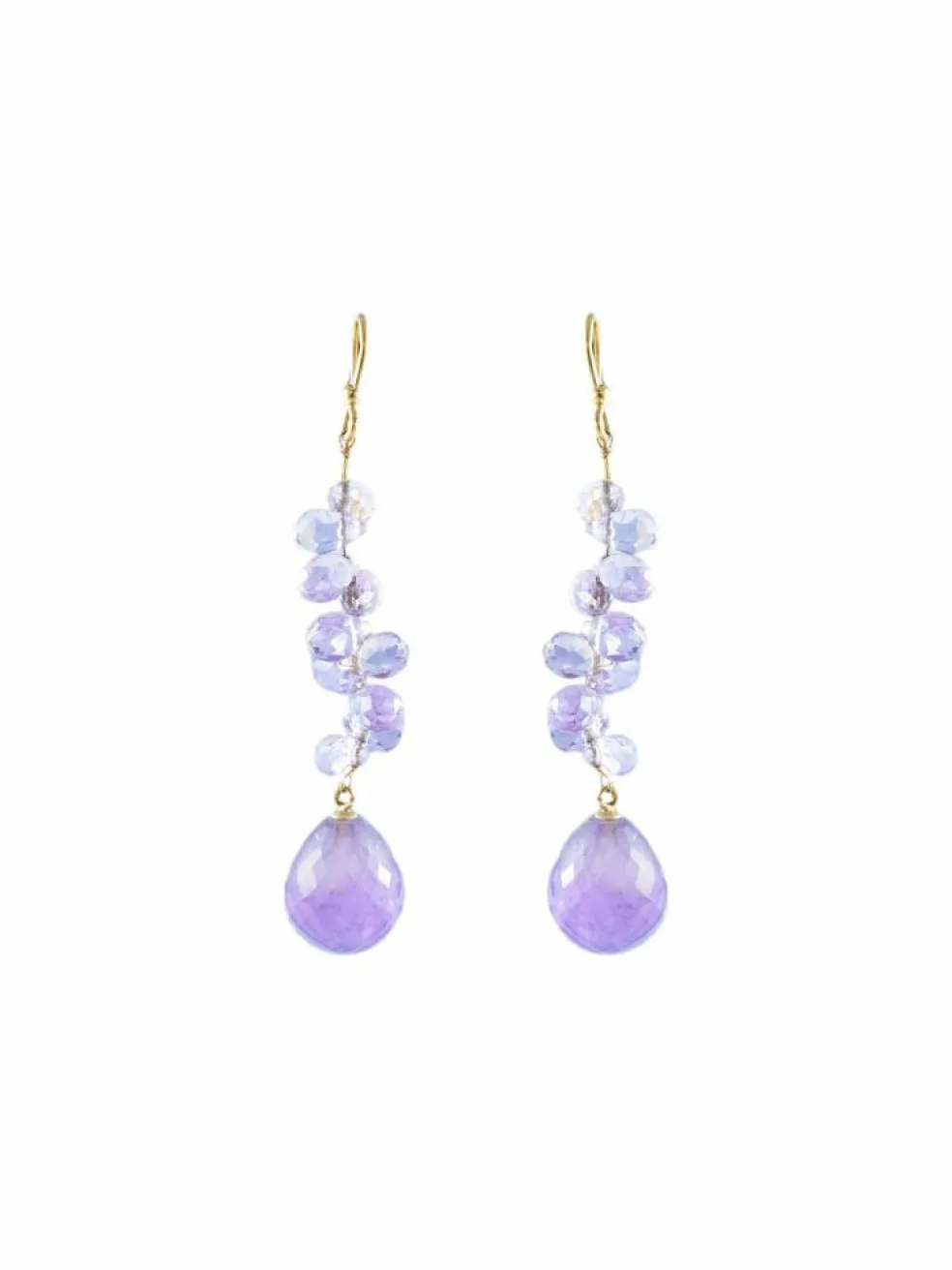 Boucles Améthyste Or