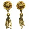 Boucles d'oreille Pompon en or jaune 18 carats