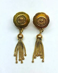 Boucles d'oreille Pompon en or jaune 18 carats