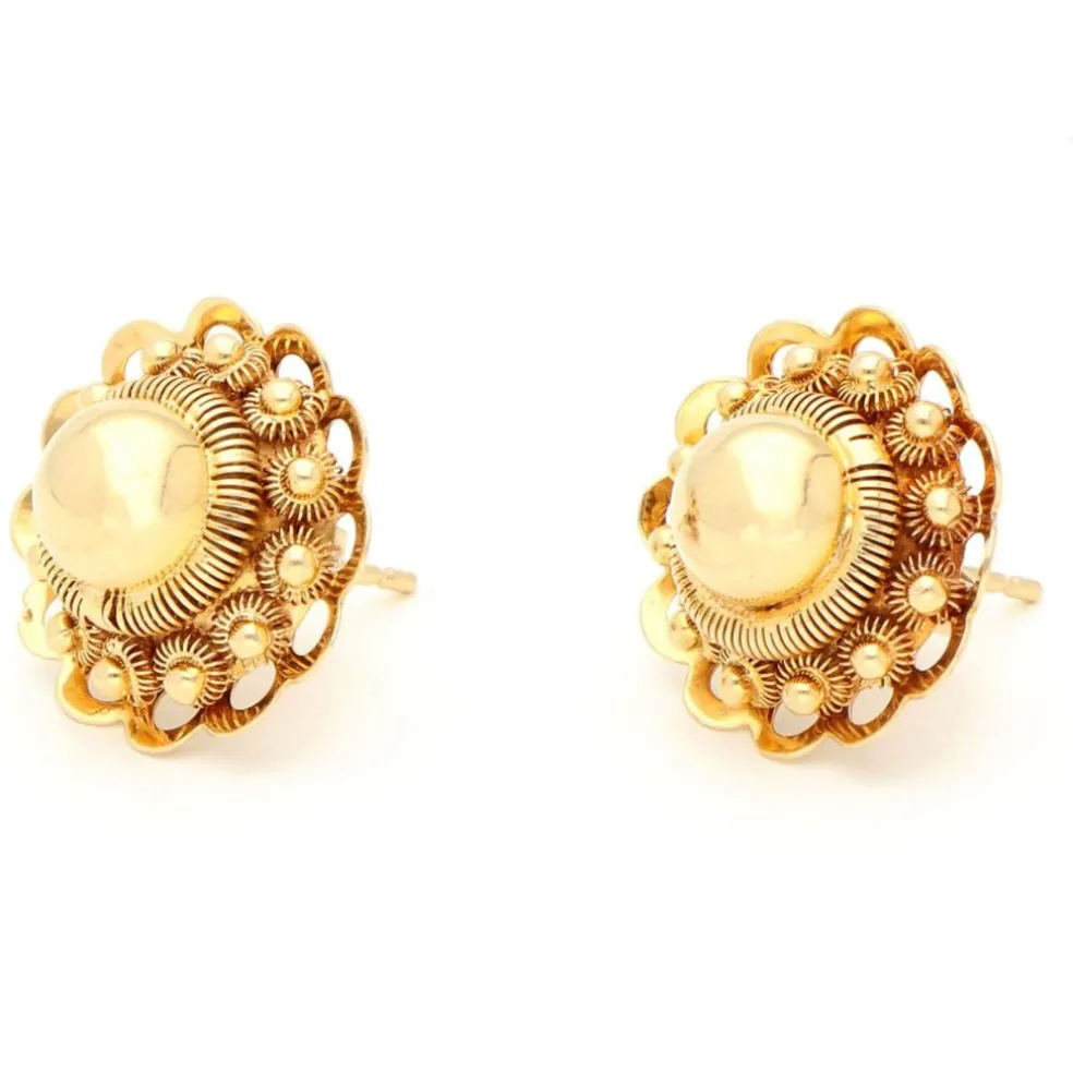 Boucles d'oreilles à bouton perle