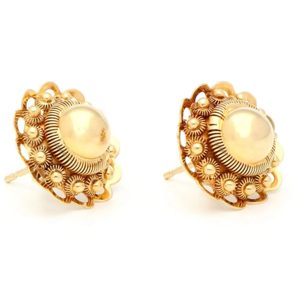 Boucles d'oreilles à bouton perle