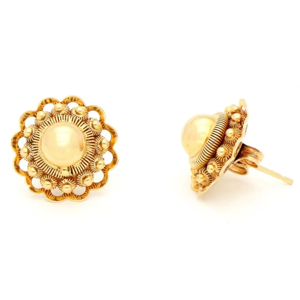 Boucles d'oreilles à bouton perle