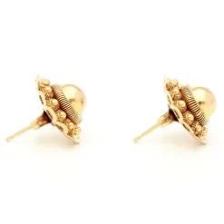 Boucles d'oreilles à bouton perle