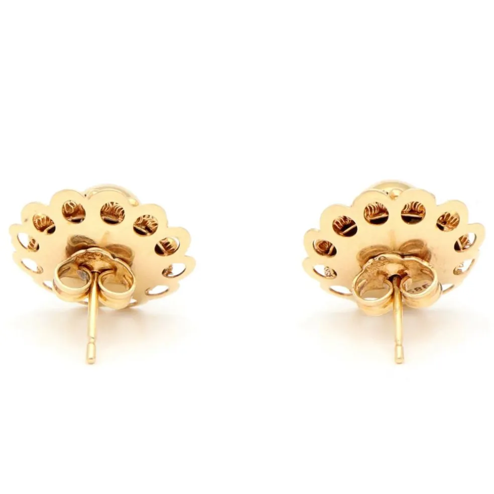 Boucles d'oreilles à bouton perle