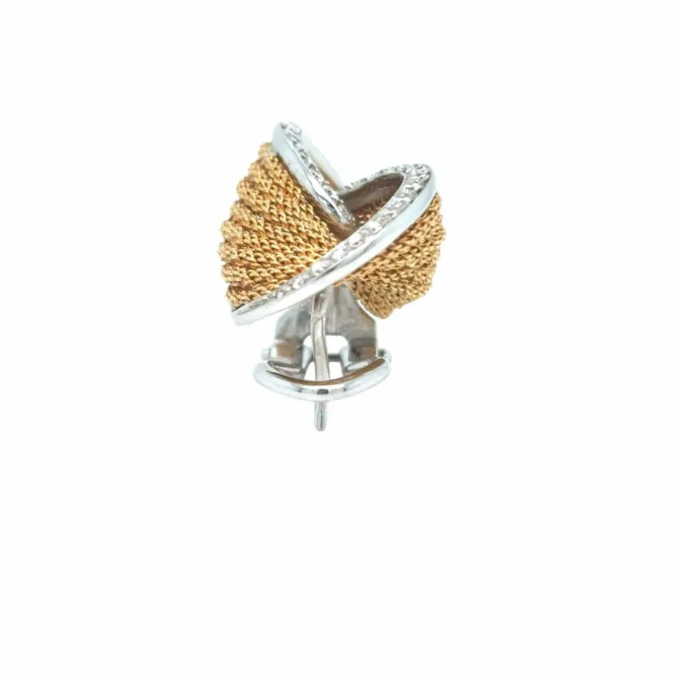 Boucles d'oreilles à clip en or et diamants Harpo's Italia