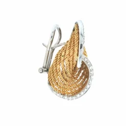 Boucles d'oreilles à clip en or et diamants Harpo's Italia