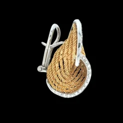 Boucles d'oreilles à clip en or et diamants Harpo's Italia