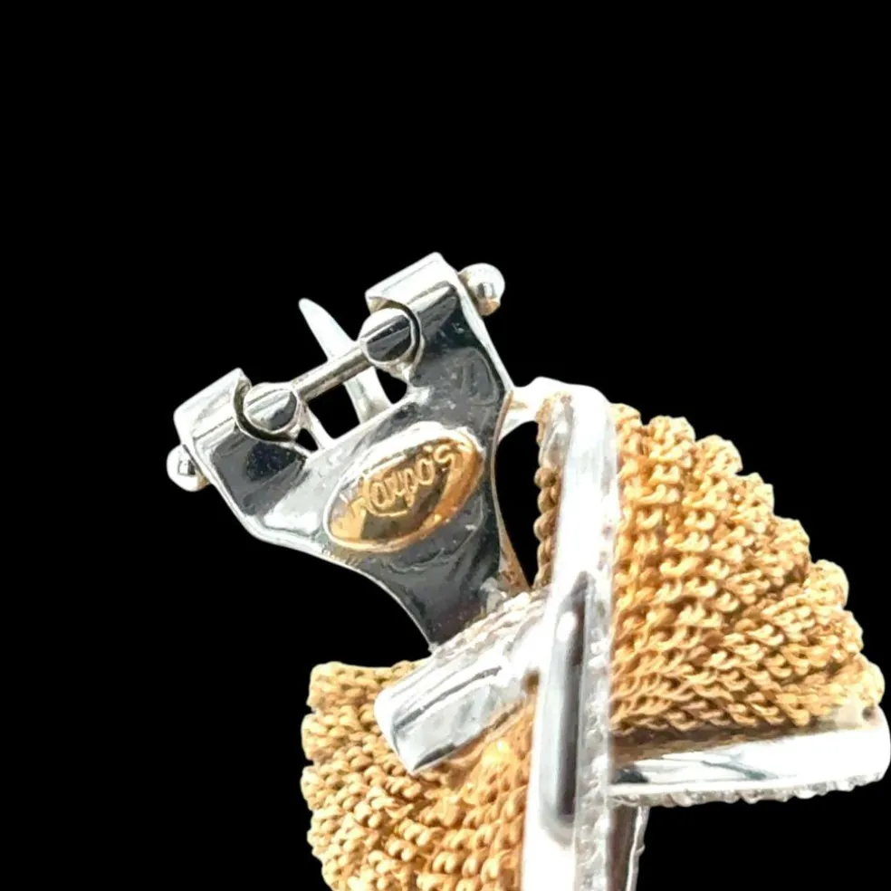 Boucles d'oreilles à clip en or et diamants Harpo's Italia