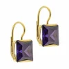 Boucles d'oreilles à clous en saphir