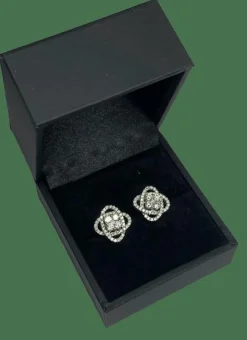 BOUCLES D'OREILLES DIAMANTS MOTIF 