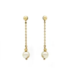 Boucles d'oreilles - Or & Perles