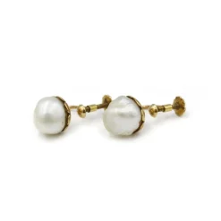 Boucles d'oreilles - Or & Perles fines baroque