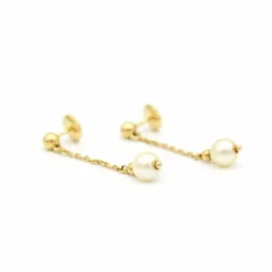 Boucles d'oreilles - Or & Perles