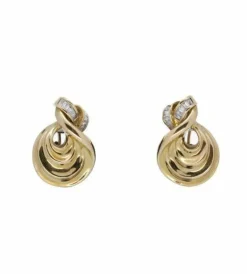 Boucles d'oreilles - Or jaune et diamants
