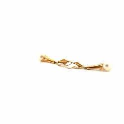 Boucles d'oreilles Or Jaune 18k & Perles