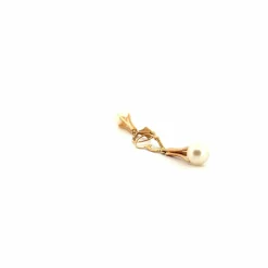 Boucles d'oreilles Or Jaune 18k & Perles