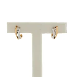 Boucles d'oreilles 2 Ors Diamants