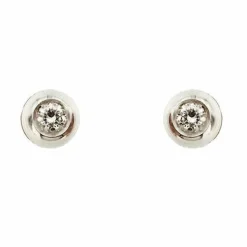 Boucles d'oreilles à pointe lumineuse en diamant de 0,20 ct