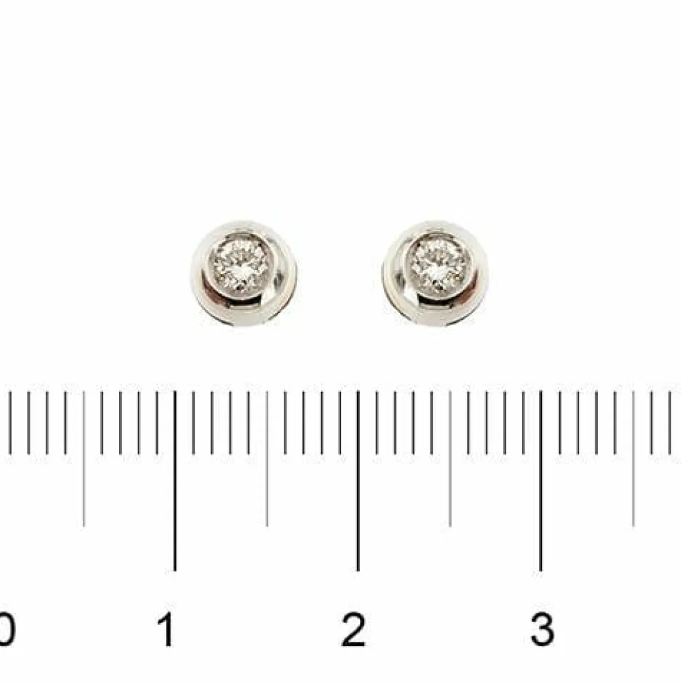 Boucles d'oreilles à pointe lumineuse en diamant de 0,20 ct