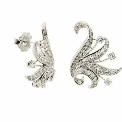 Boucles d'oreilles à tige en diamant