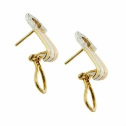 Boucles d'oreilles à tige en diamant