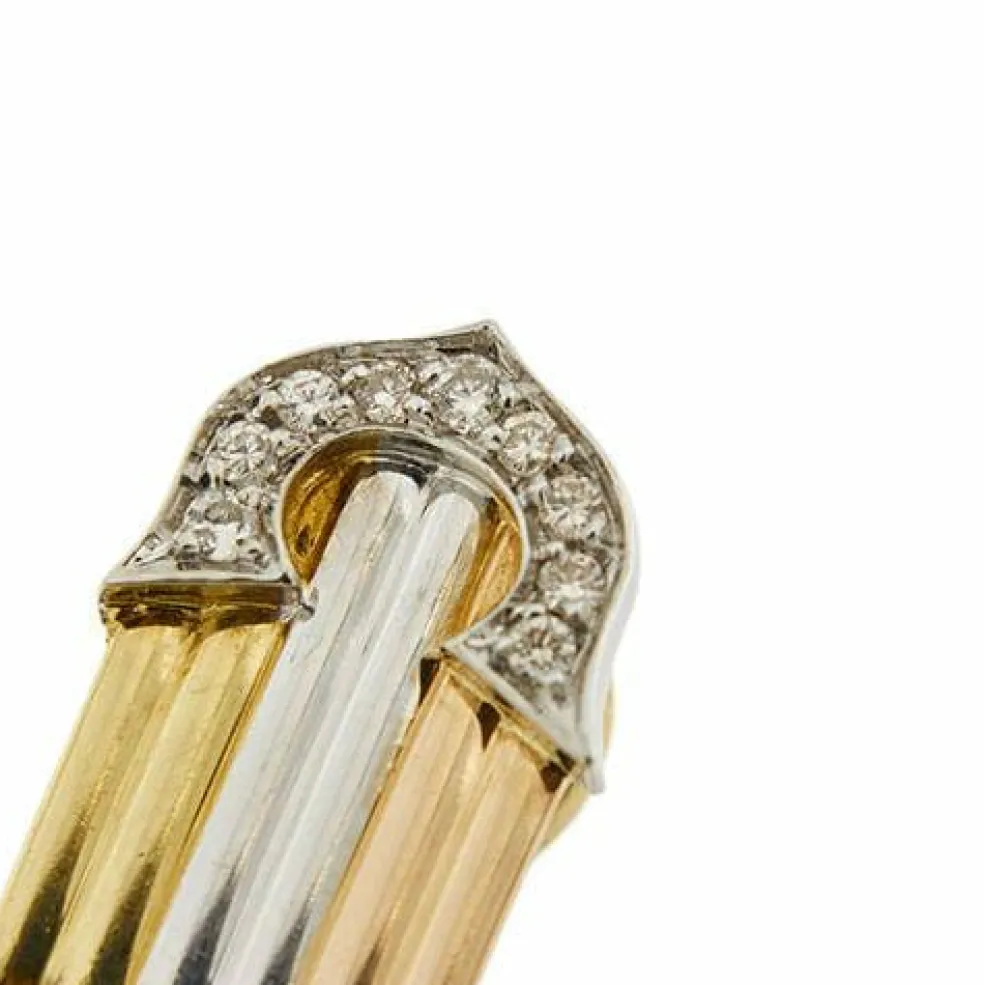 Boucles d'oreilles à tige en diamant