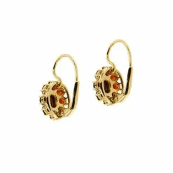 Boucles d'oreilles à tige en grenat