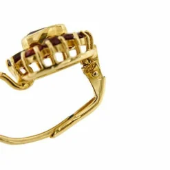Boucles d'oreilles à tige en grenat