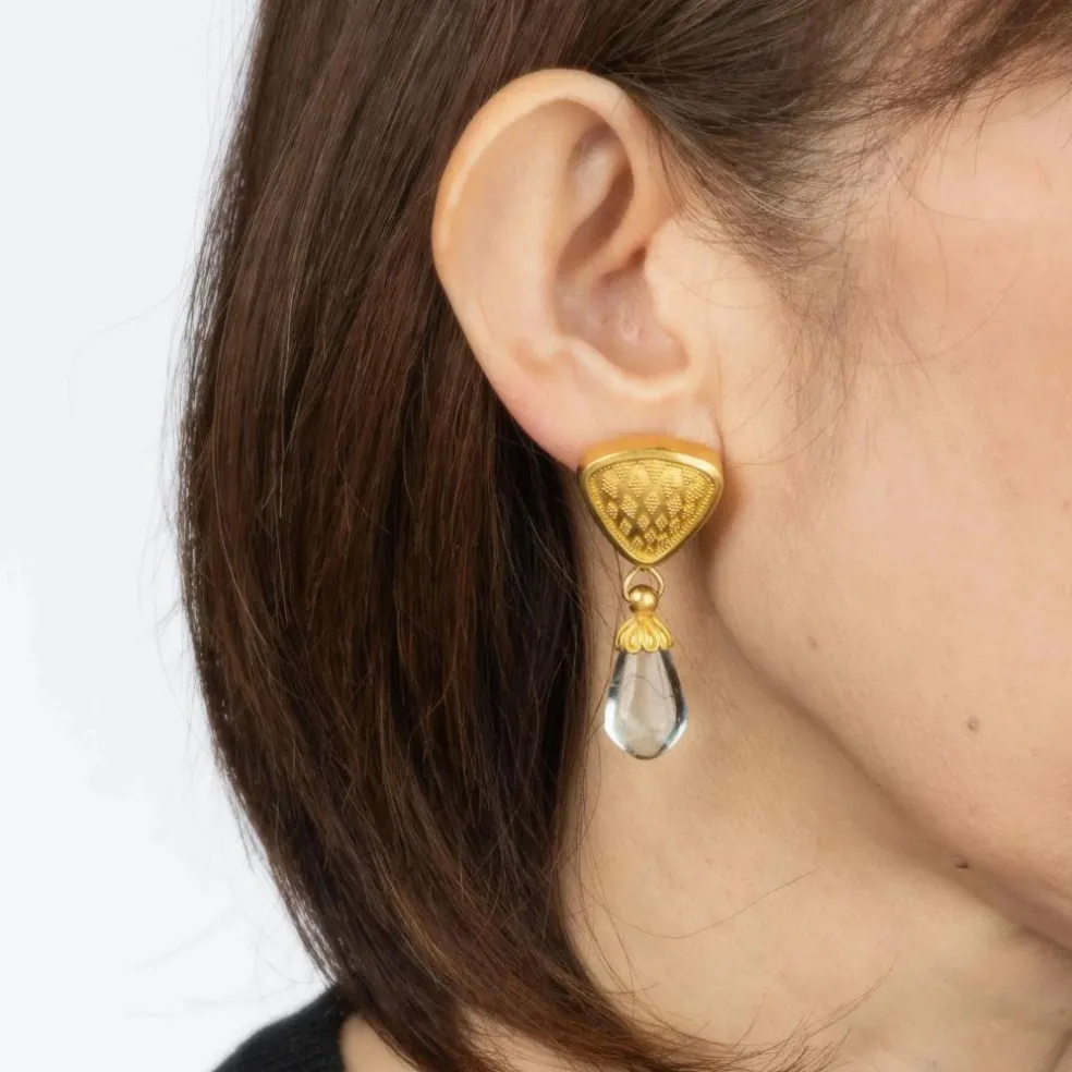 Boucles d'oreilles aigue-marine Maija Neimanis
