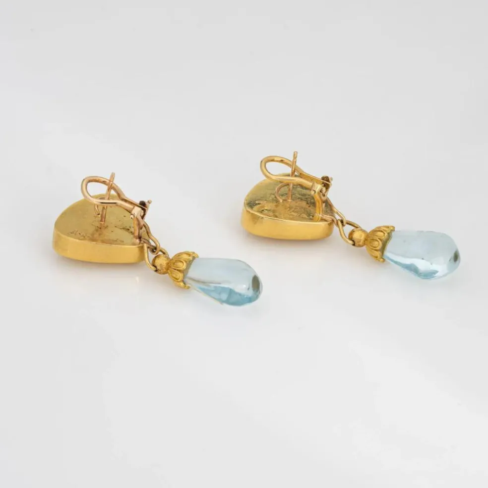 Boucles d'oreilles aigue-marine Maija Neimanis