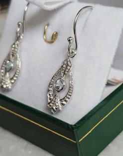 Boucles d'oreilles Aigue-marines