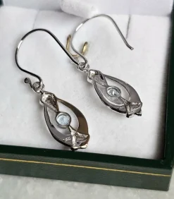 Boucles d'oreilles Aigue-marines