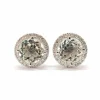 Boucles d'oreilles aigues-marines diamants or blanc