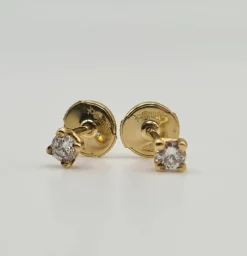 Boucles d’oreilles Alpa or jaune et diamants