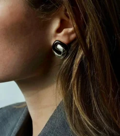 Boucles d'oreilles amarante or jaune