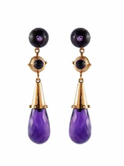 Boucles d'oreilles Améthystes