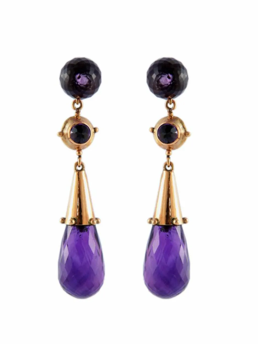 Boucles d'oreilles Améthystes